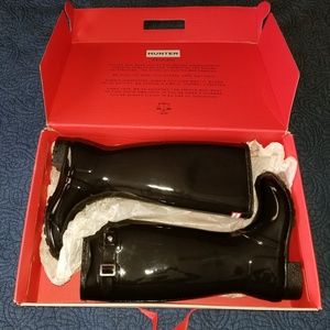 Hunter Original Tour Black Gloss Rain boot